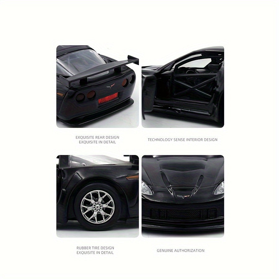 Kids 1:36 Scale Vintage Zinc Alloy Car Model Open Doors Pull-Back Action