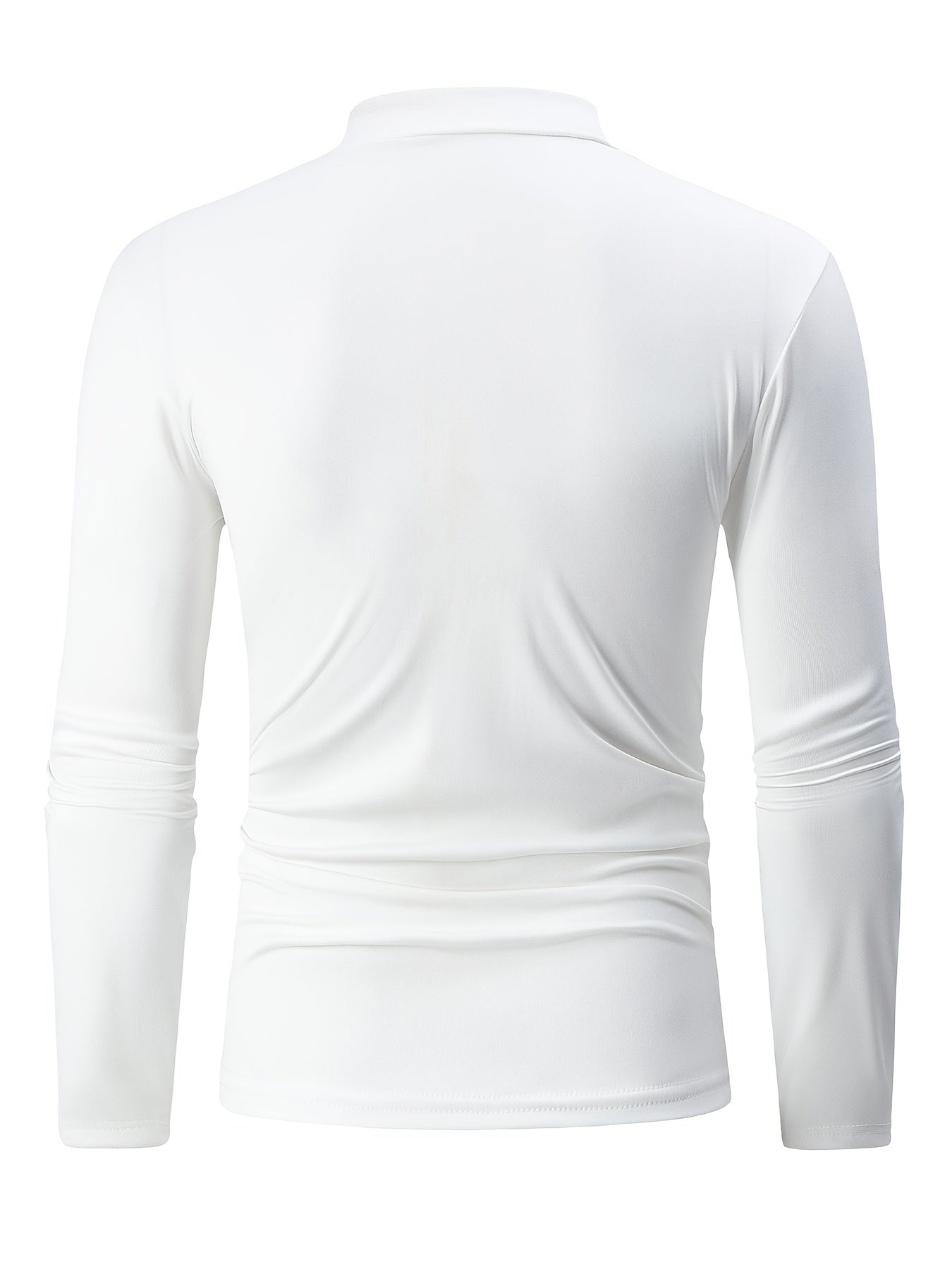 Conjunto de suéter de cuello alto térmico para hombre, pack de 3, manga larga, estirable, cálido, casual