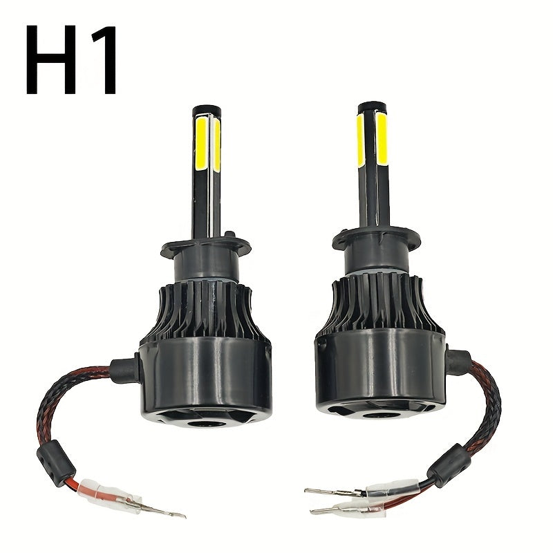 4-Side LED Car Headlight Kit for H4 H7 H8 H11 9005 9006 H13 6000K Bright White 200m Range
