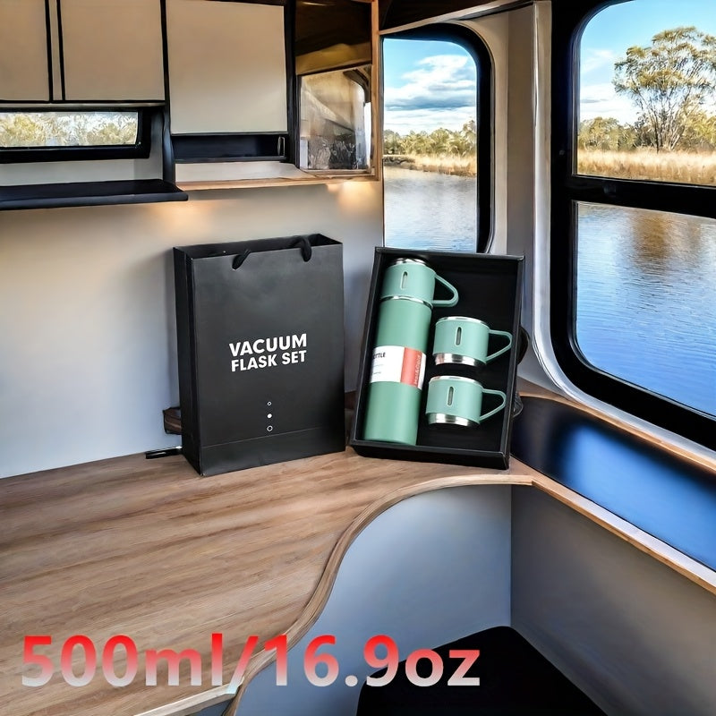 500ml Stainless Steel Thermal Mug Vacuum Insulated for Hot Cold Beverages Outdoor Office