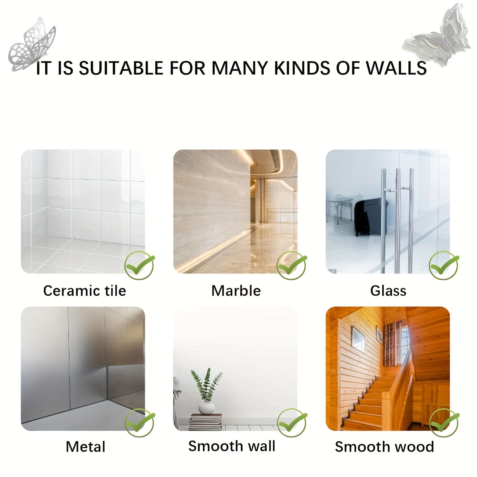 48 3D Butterfly Wall Stickers for Home Decor and Party Decorations