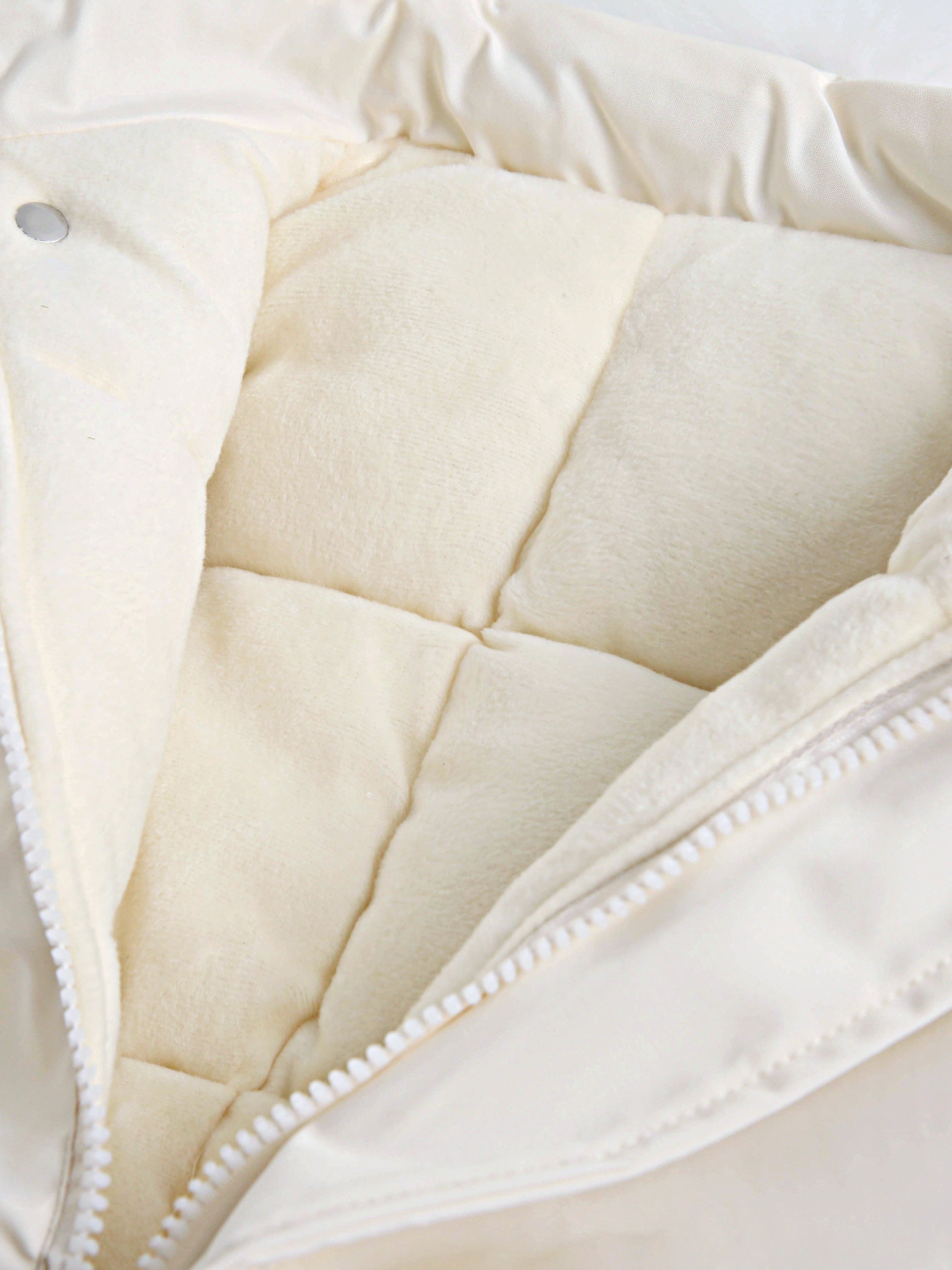 Baby Winter Jacket Hooded Fur Trim Pockets Fleece-Lined Unisex Navy Blue