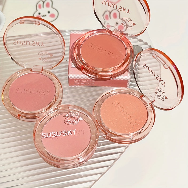 Women Monochrome Powder Blush Medium Coverage Natural Finish Pink Berry Red