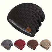 Men's Fleece Lined Winter Hat for Cycling Skiing Ear Protection