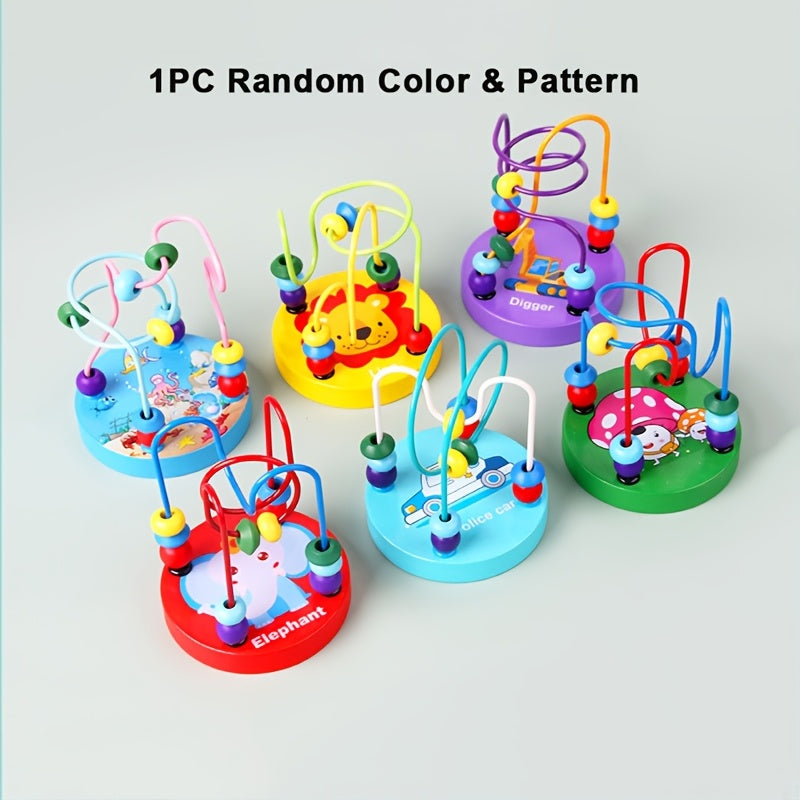 Wooden Bird Bead Maze Toy for Parrots, Parakeets and Lovebirds