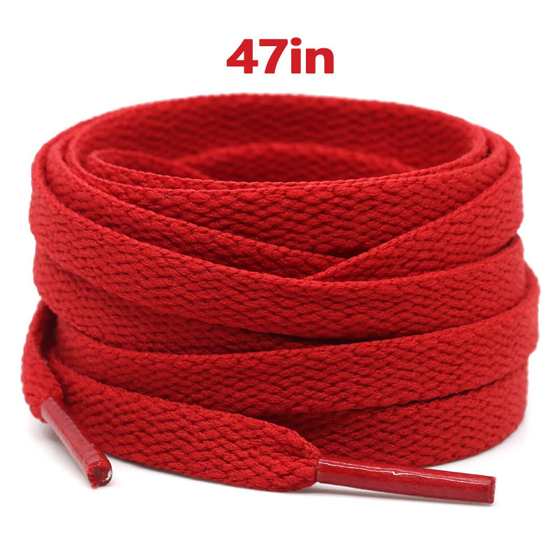 Unisex Flat Shoe Laces for Running Sneakers Boot Strings 48 Inches Black