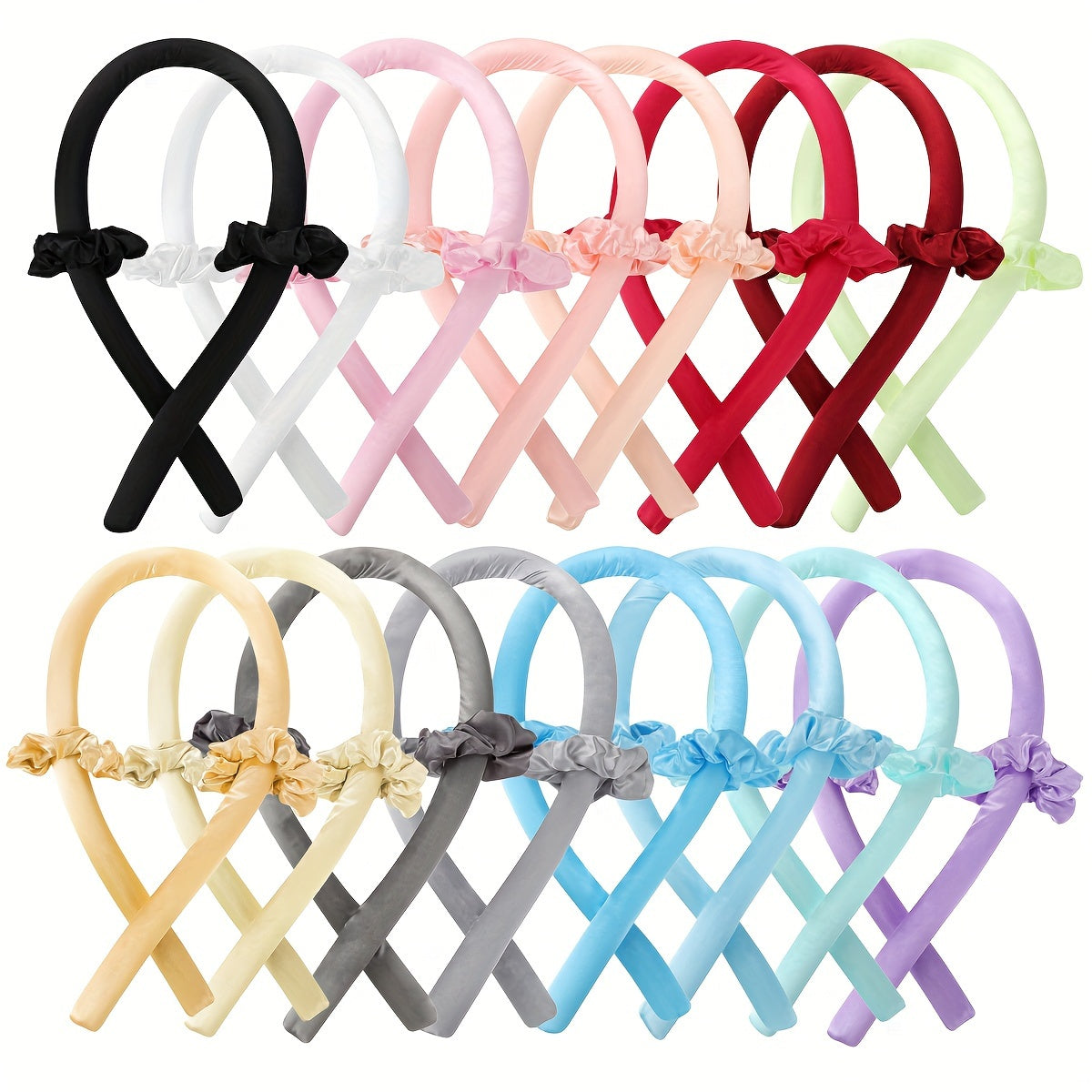 Banda para rizar sin calor para mujeres para ondas suaves y naturales durante la noche