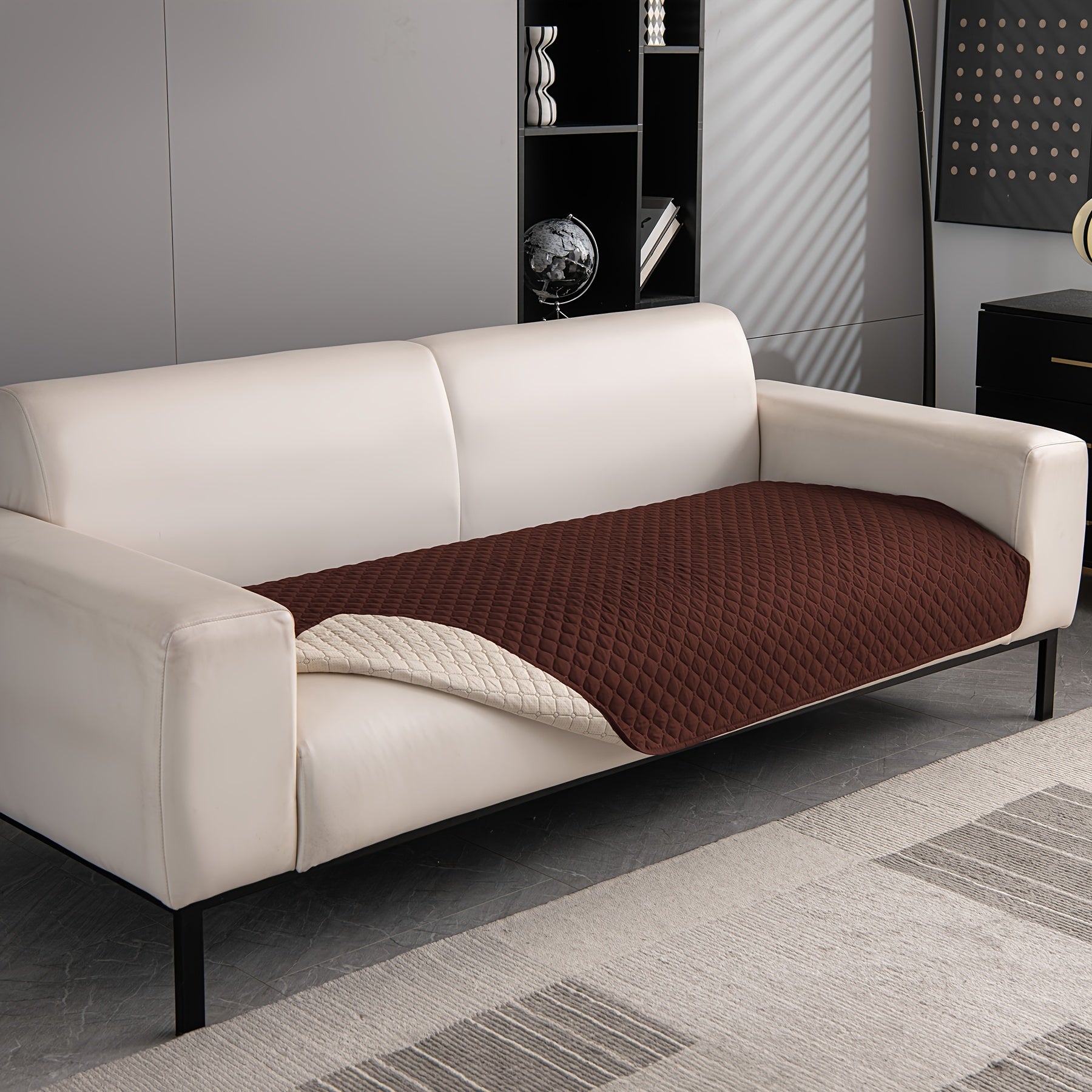 Pet Sofa Cover Four Seasons Machine Washable Fits 1-4 People Polyester