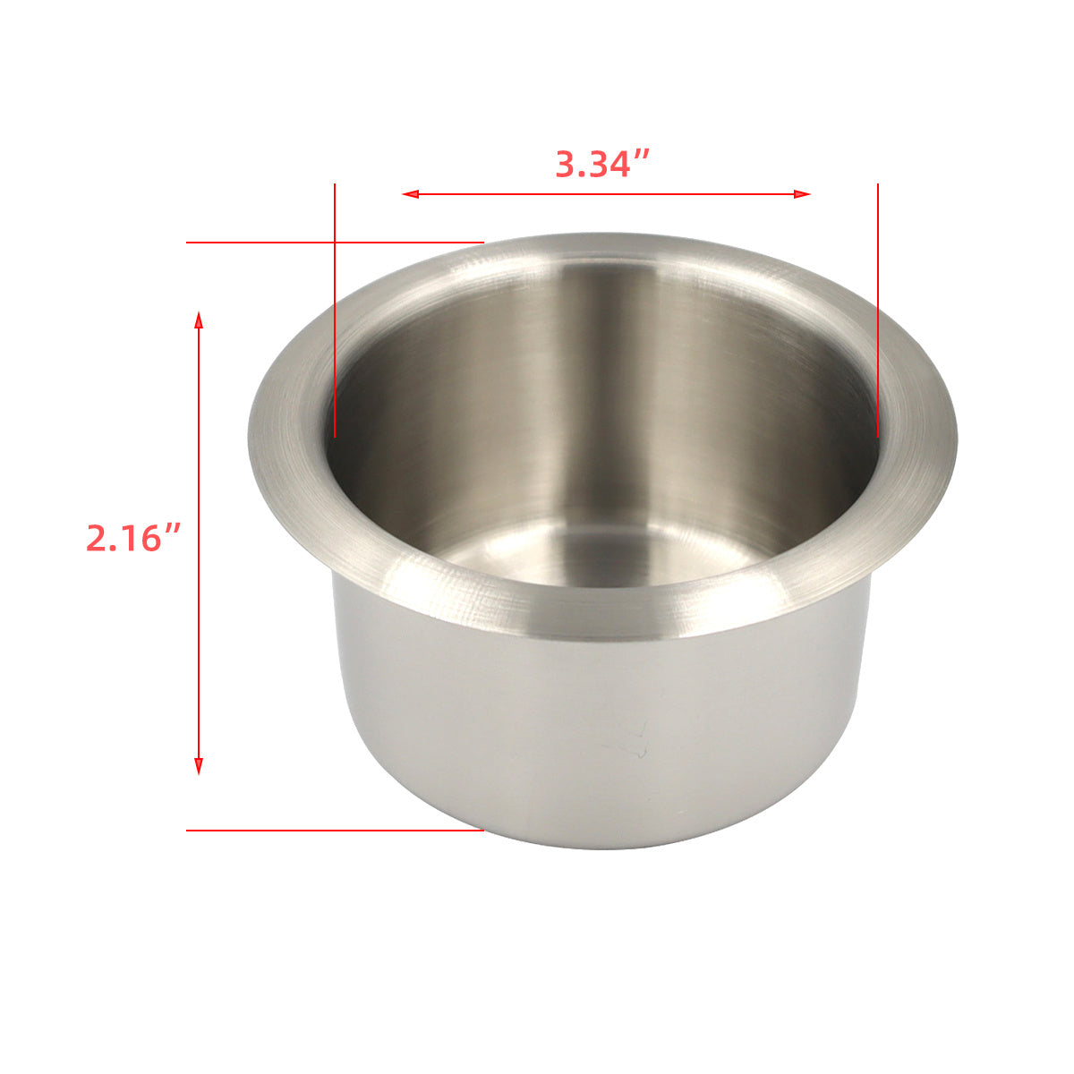 Stainless Steel Cup Holder Drop-In Mount for RV Boat Camper 1 Pack