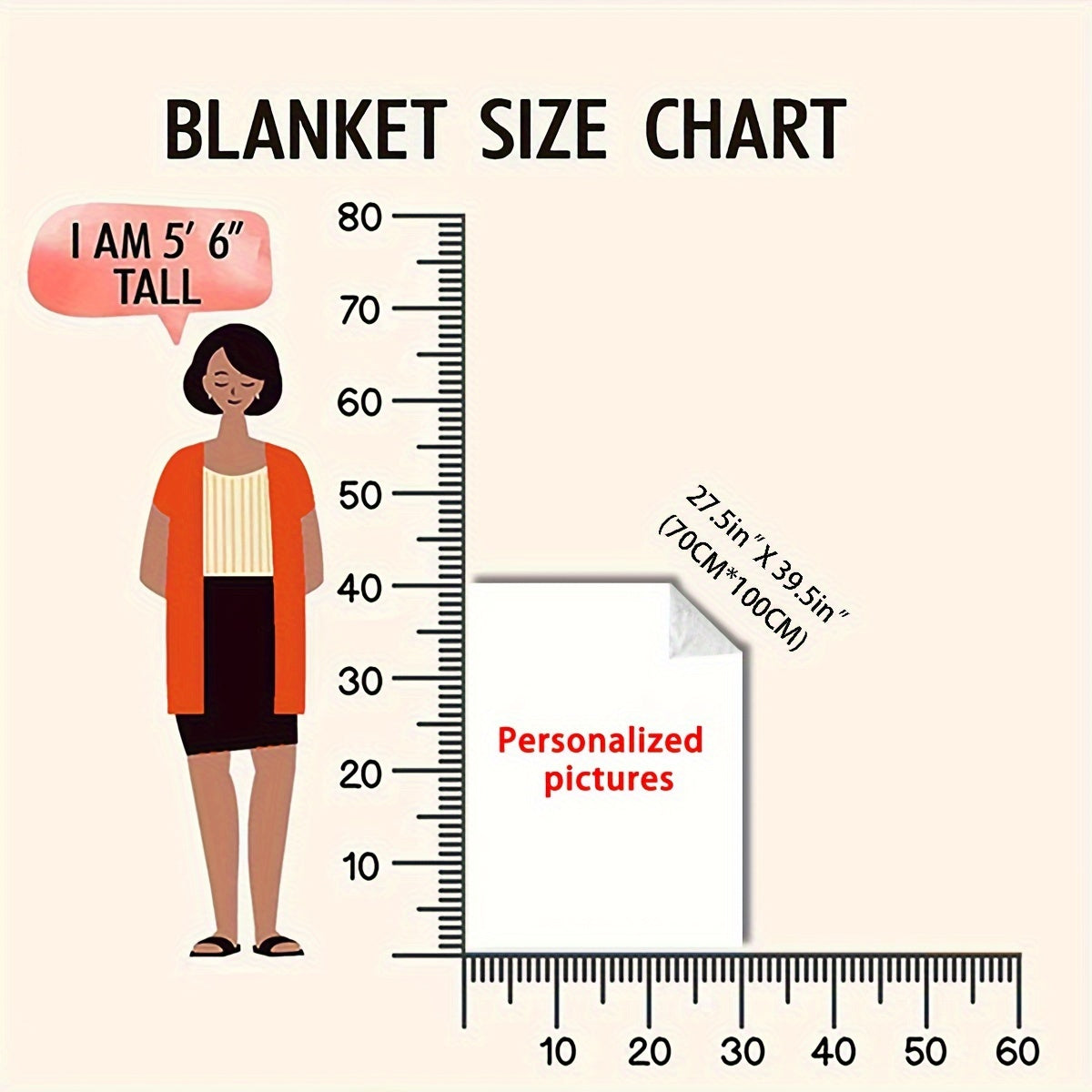 Personalized Knitted Polyester Throw Blanket for Couch or Bed Decor