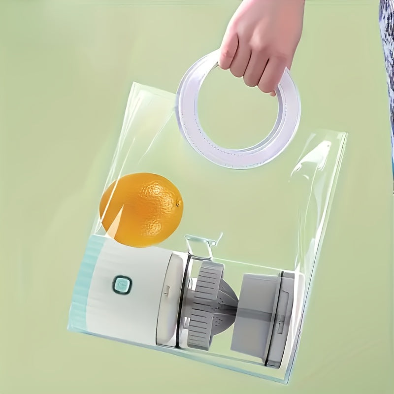 Portable Electric Citrus Juicer Stainless Steel Blades Light Green