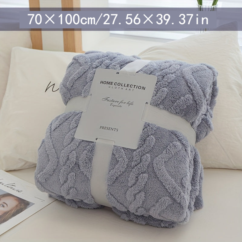 Velvet Single-Layer Blanket Sofa Throw for Travel Camping and Gifting in Multiple Colors