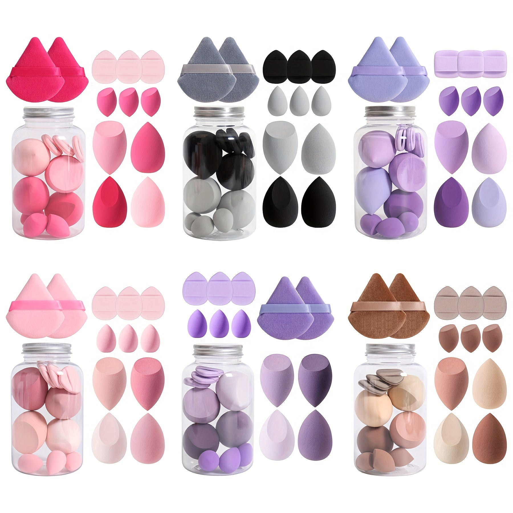 12-Piece Latex-Free Makeup Sponge Set for Liquid Foundation and Concealer