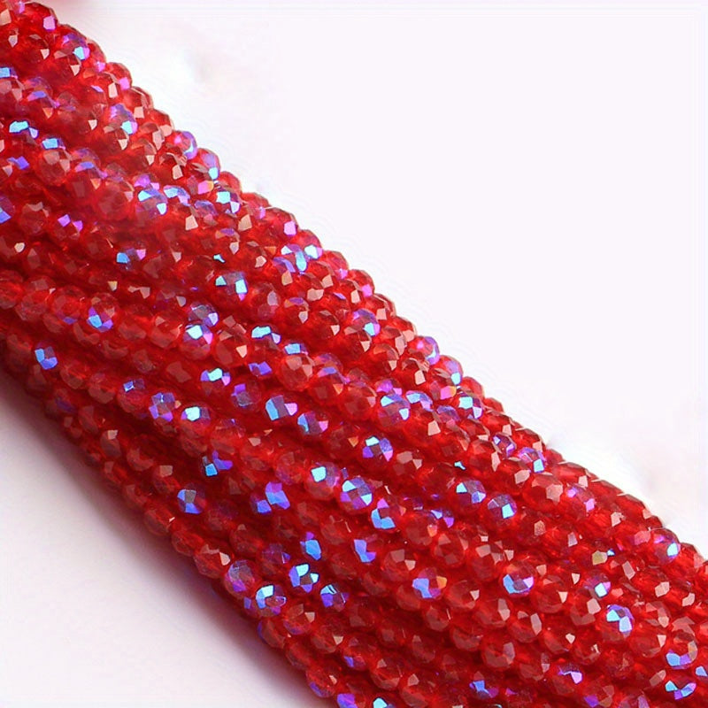 Set of 950/620 Pieces 2mm 3mm Faceted Faux Crystal Glass Beads for Jewelry Making