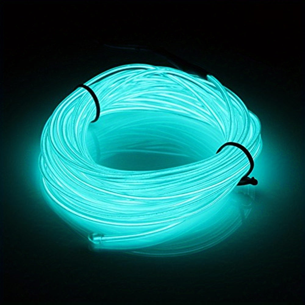 Tira de luces LED con batería de cable EL para decoraciones y fiestas DIY