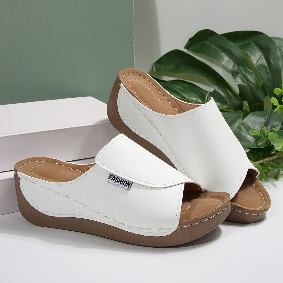 Женские повседневные тапочки с толстой подошвой и рыбьим ртом, серые, удобная обувь