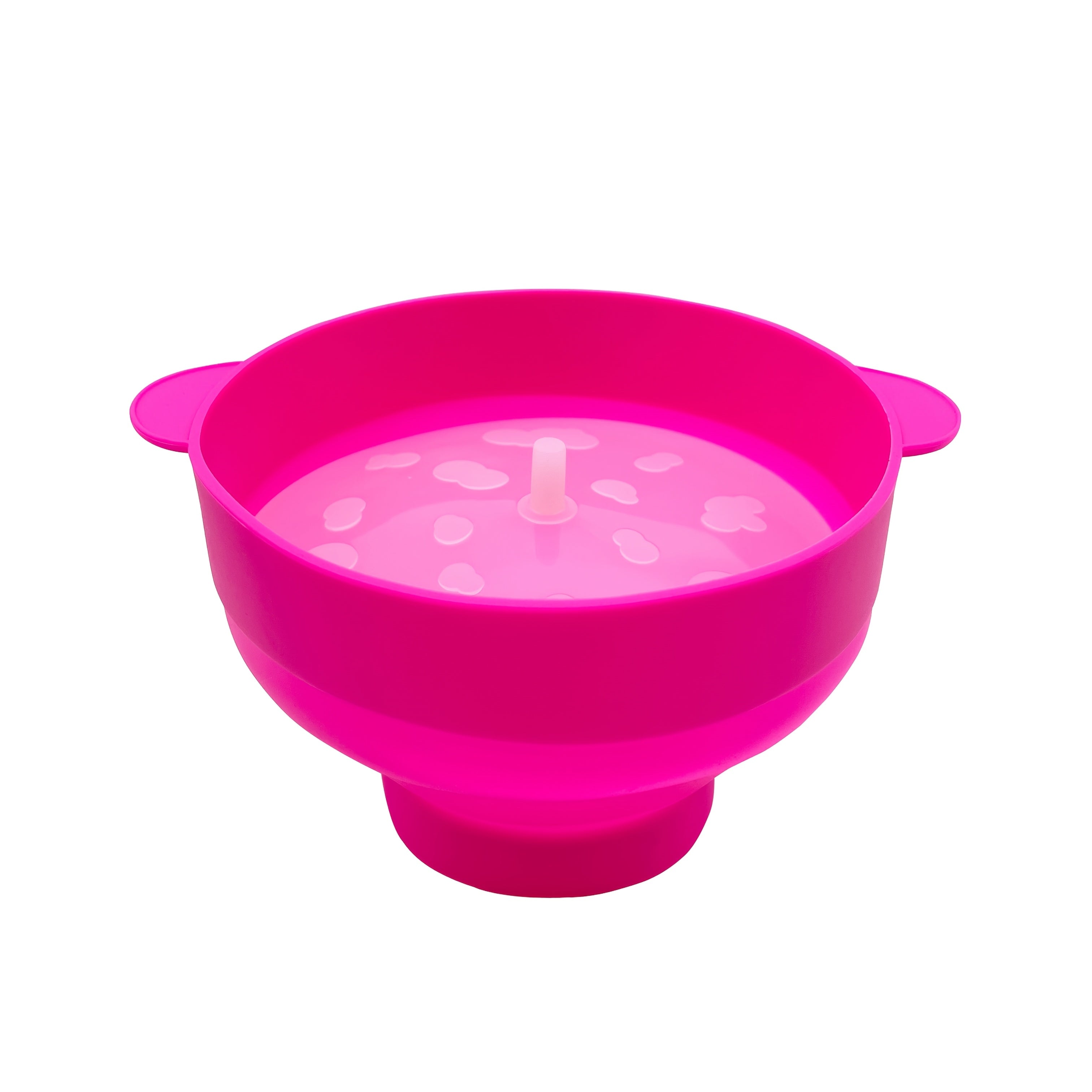 Mikroto'lqinli pech yoki issiq havoda popkorn uchun yopiladigan silikon popkorn qutisi.