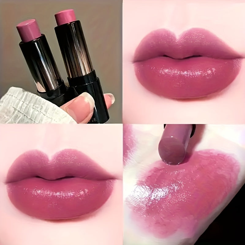 Bálsamo labial hidratante con color para mujer, hidratante, a prueba de agua y de manchas