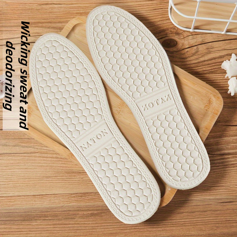 Unisex Memory Foam Insoles Breathable Latex Cushions Anti-Slip Durable