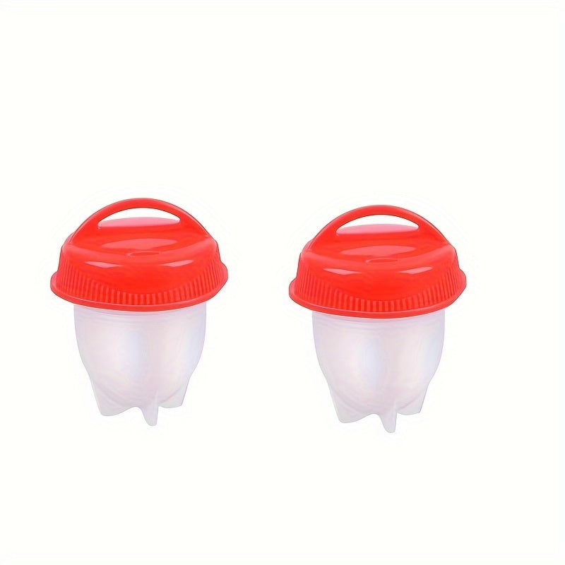 Набор силиконовых форм для яиц в количестве 2/5/10 штук, антипригарные, термостойкие паровые чашки для варки яиц, безопасные для продуктов для кухонь в автодомах.