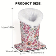 Women's Faux Leather Eyeglass Case with Plush Interior and Magnetic Base