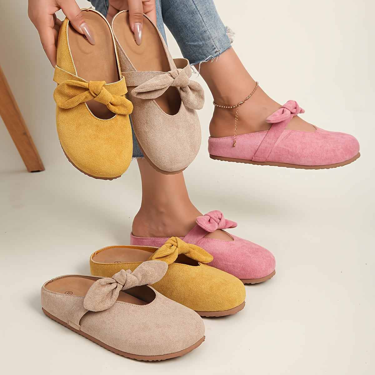 Women's Slip-On Shoes Cushioned Sole Non-Slip Rubber Casual Formal