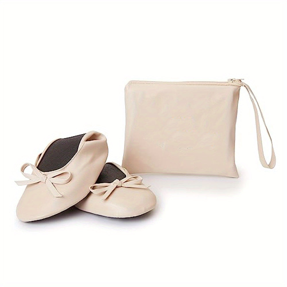 Women's Foldable Ballet Flats Wedding Party Roll-Up Slippers Comfortable Shoes