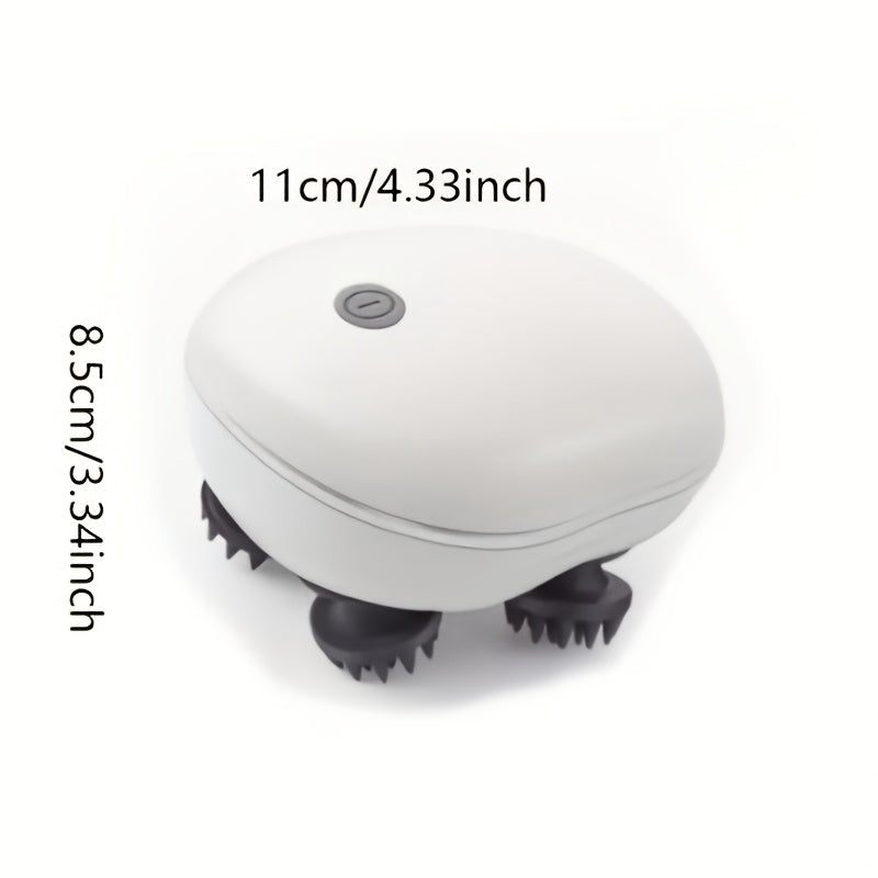 Electric Scalp Massager Rechargeable Lithium Battery Multiple Vibration Modes Waterproof Head Scraper