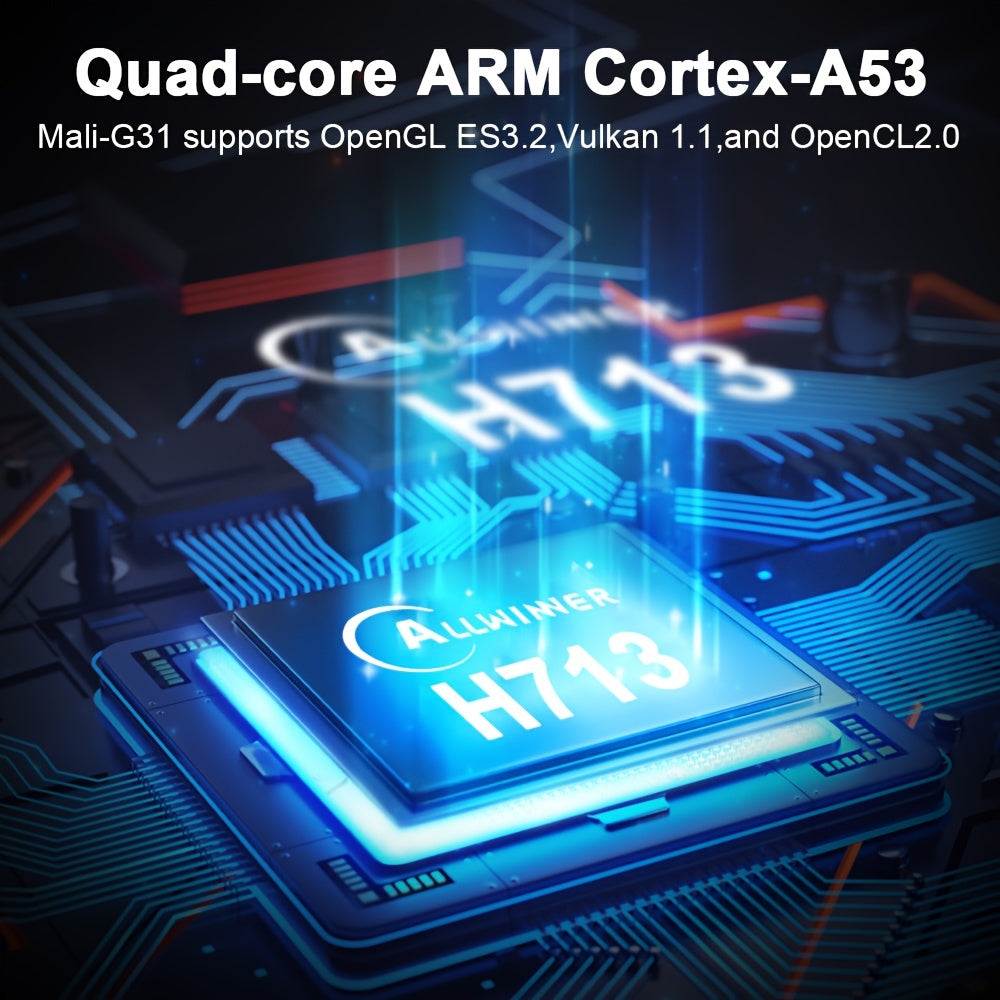 Portable Android Projector 4K Support 260ANSI Dual WiFi 180° Stand