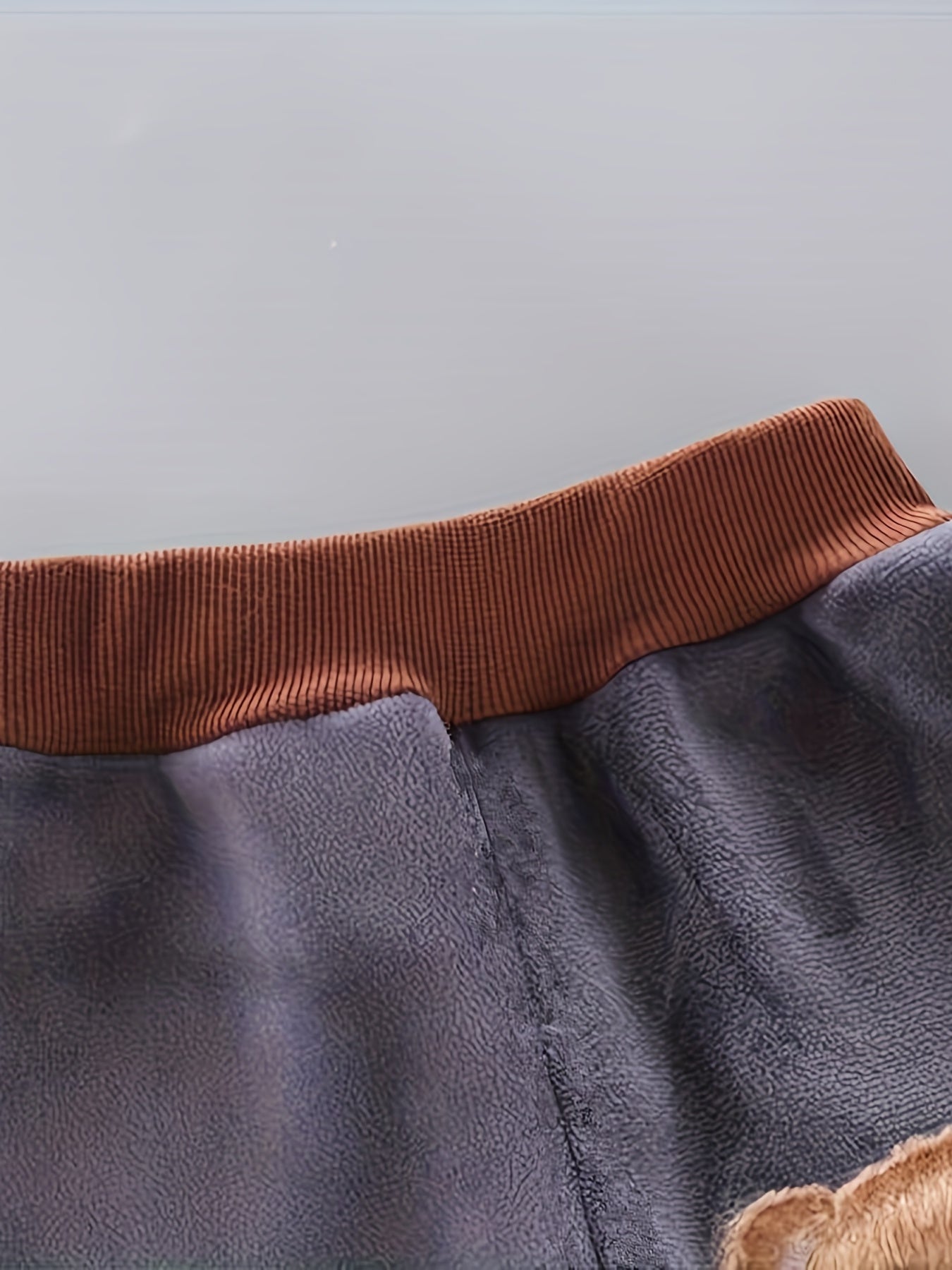 Boys Winter Outdoor Set 3-Piece Fur-Face Bear Pattern Polyester Fall Winter Casual