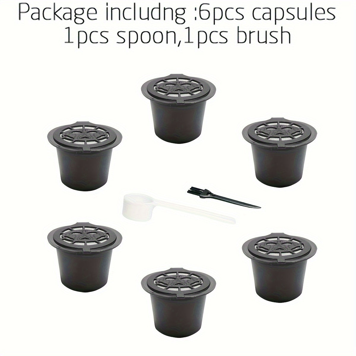 3, 4 yoki 6 ta qayta ishlatiladigan qahva filtrlaridan iborat to'plam, 20ml sig'imga ega. Ushbu filtrlar Nespresso mashinalari bilan to'liq mos keladi va oshxonada foydalanish uchun qulay qoshiq va cho'tka bilan birga keladi.