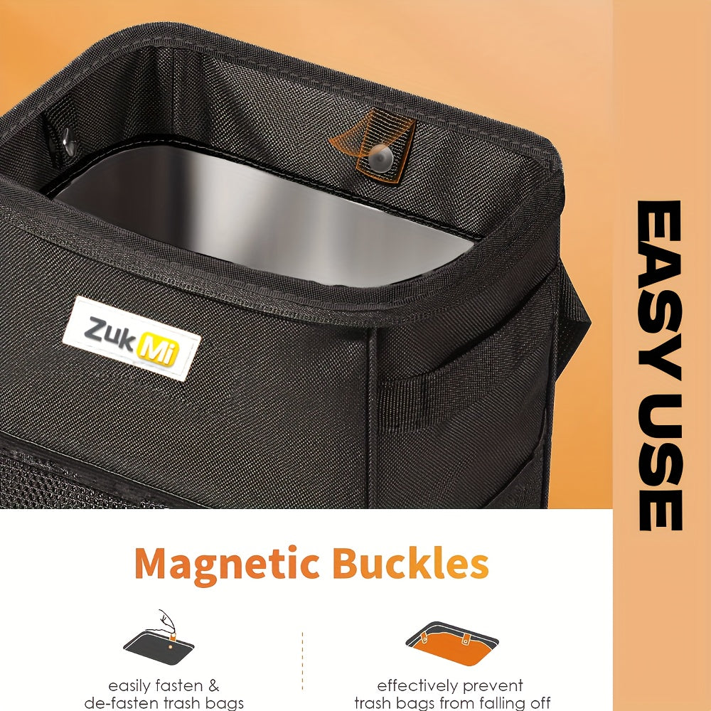 Polyester Waterproof Collapsible Trash Can for Car Truck SUV Home Office