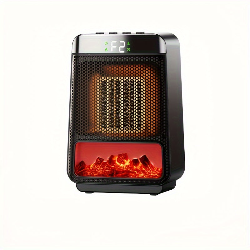 1000W Electric Fan Heater Portable Ceramic PTC Desktop Warmer with Thermostat