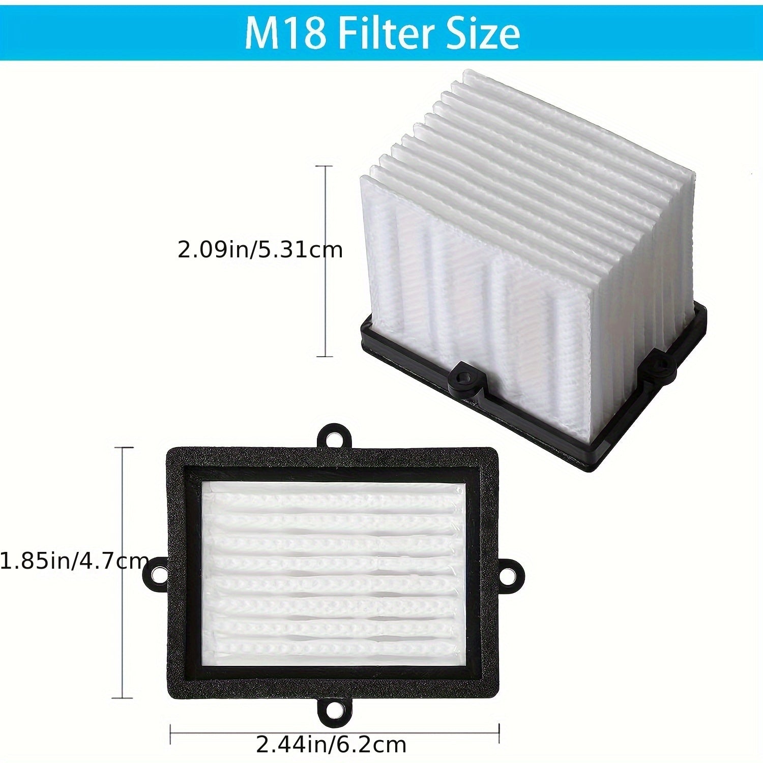 Replacement Vacuum Filter for M18 Sander 2648-20 2648-21 High Efficiency