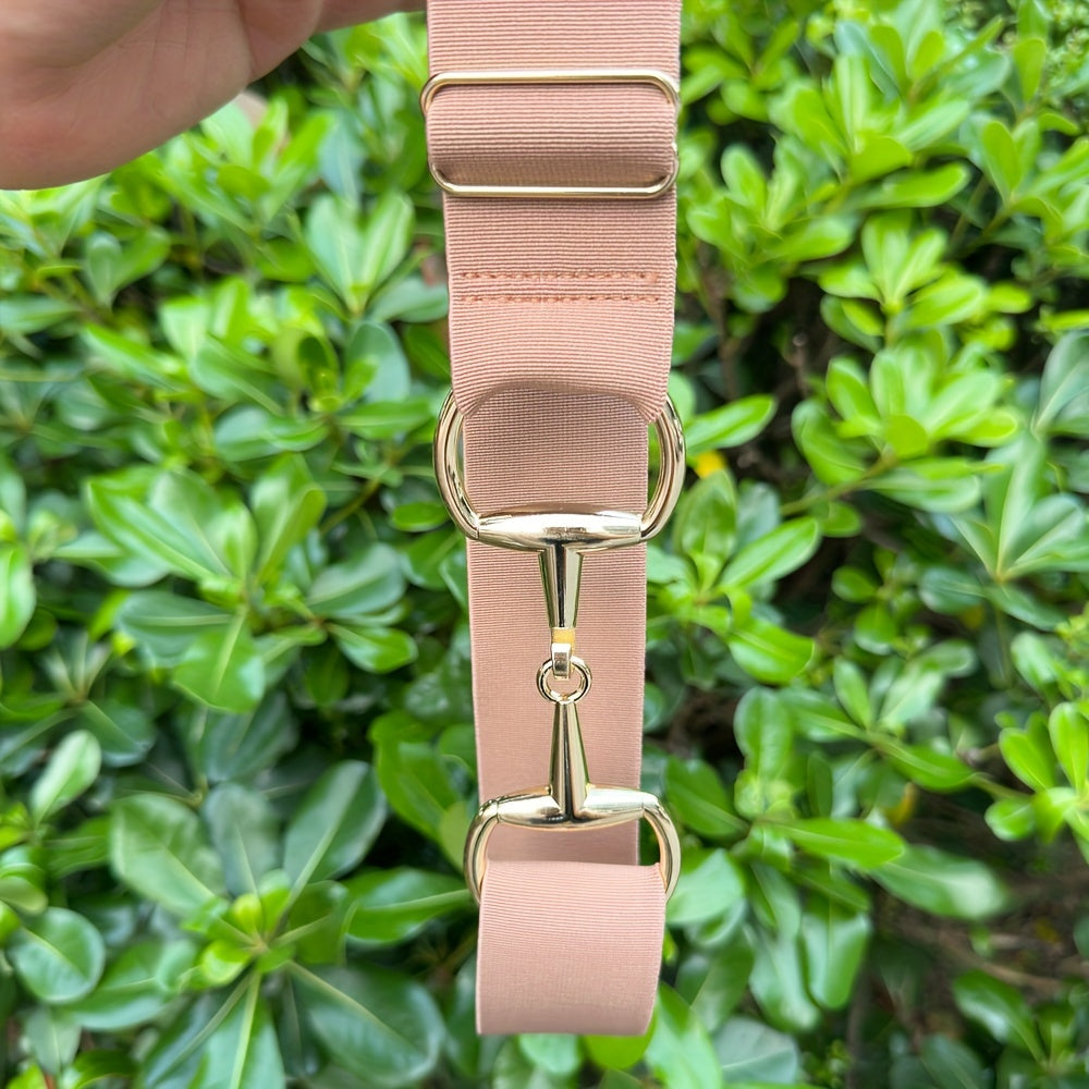 Women's Equestrian Waist Belt with Golden Metal Buckle Fashion Girdle Accessory