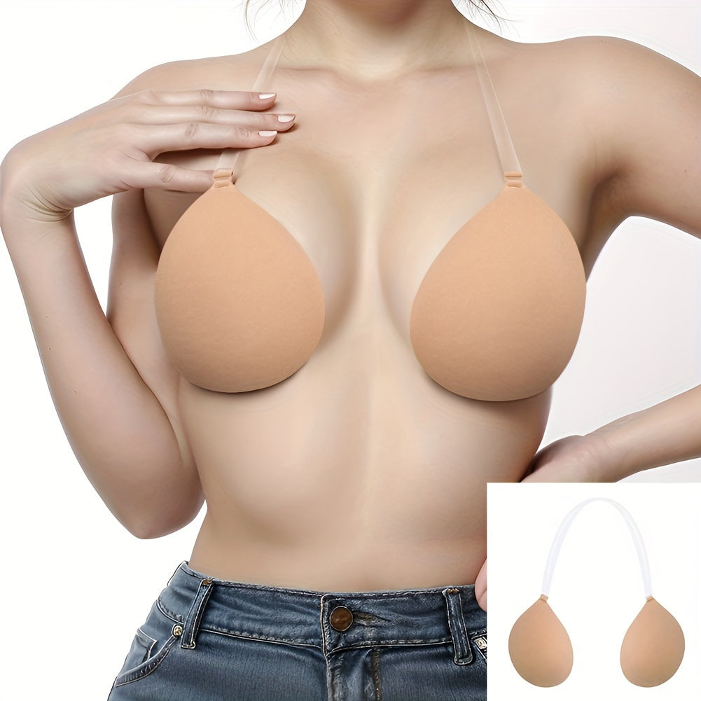 Self-Adhesive Nipple Covers for Women Opaque Knit Fabric Support