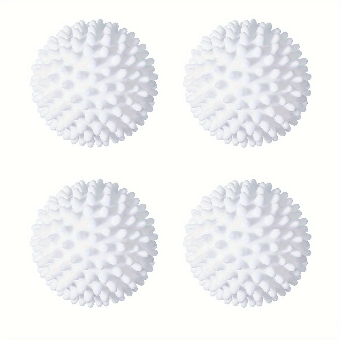 Set of 4 Reusable Laundry Balls for Clothes Dryer Tangle-Free Cleaning and Storage