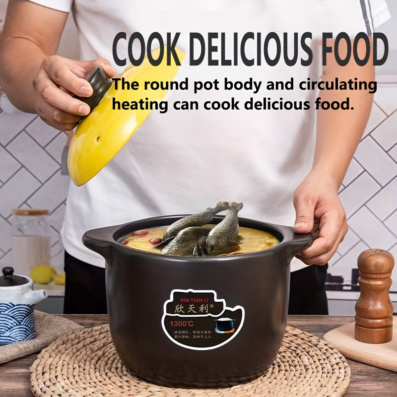 Ceramic Cookware Casserole Set High-Temperature Resistant Dishwasher Safe for Gas Stovetops