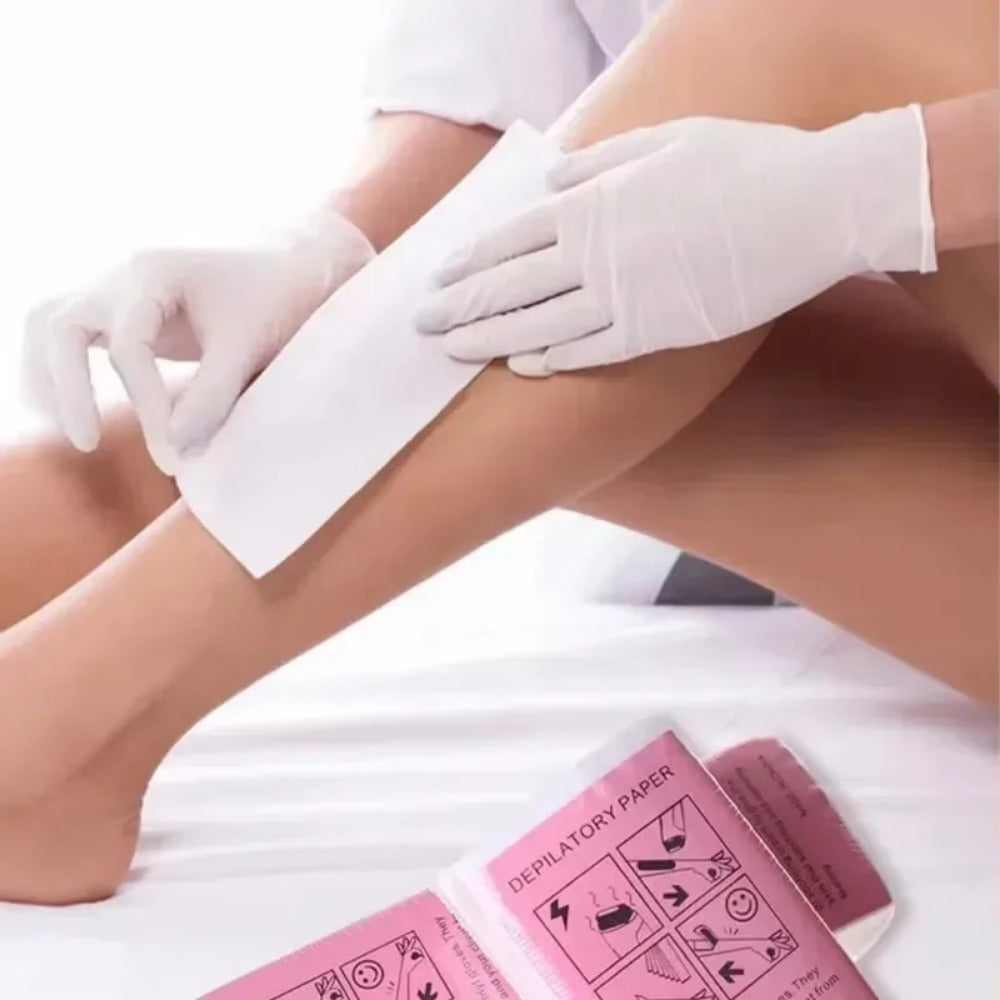 Женские рулоны из нетканой восковой бумаги для депиляции полоски для тела ткань