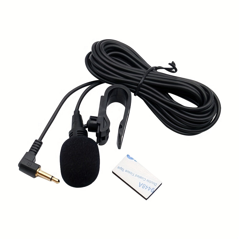 Wired Car Microphone with 3.5mm Clip Jack for Streaming and Audio Systems