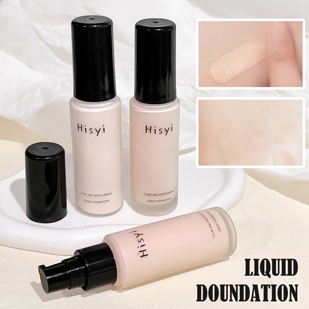 Liquid Foundation Cream for Medium Skin Full Coverage Matte Finish Daily Use