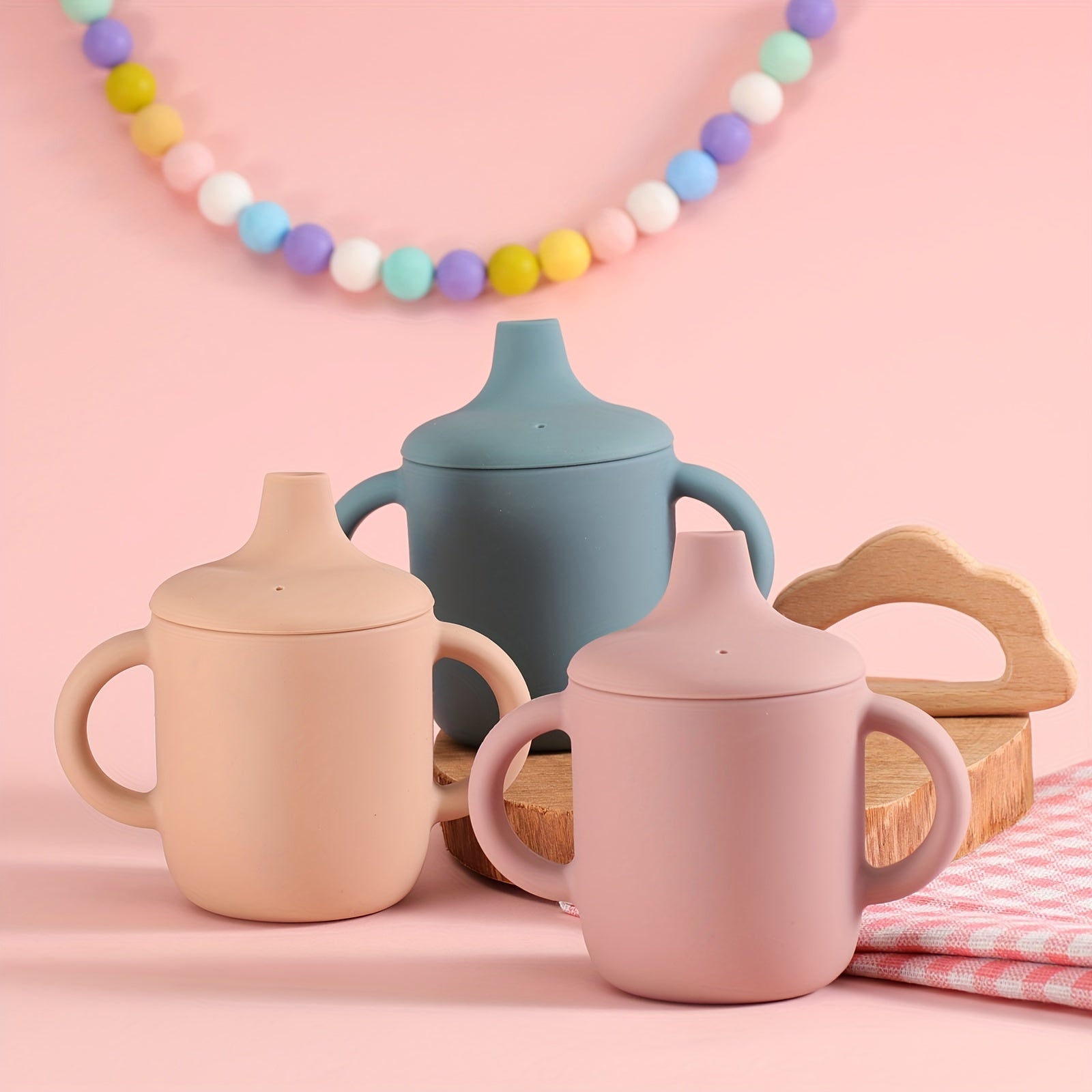 Children's Silicone Sippy Cup Non-Toxic Eco-Friendly Leak-Proof Durable