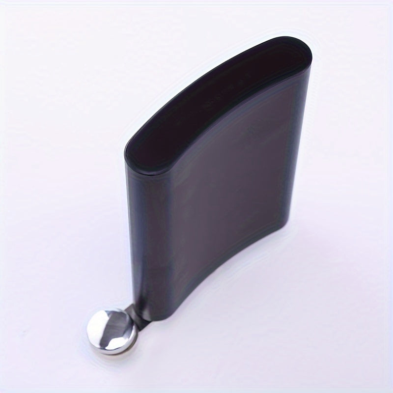 Men's 8oz Black Stainless Steel Wine Jug with 2 Glasses and Funnel for Camping