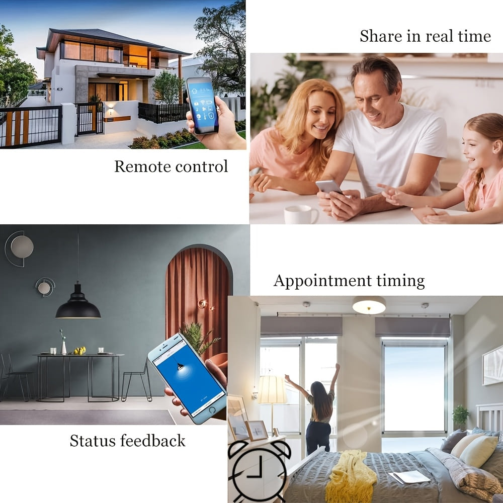 Interruptor inteligente de pared Wi-Fi Zigbee inalámbrico de 2 vías para automatización del hogar