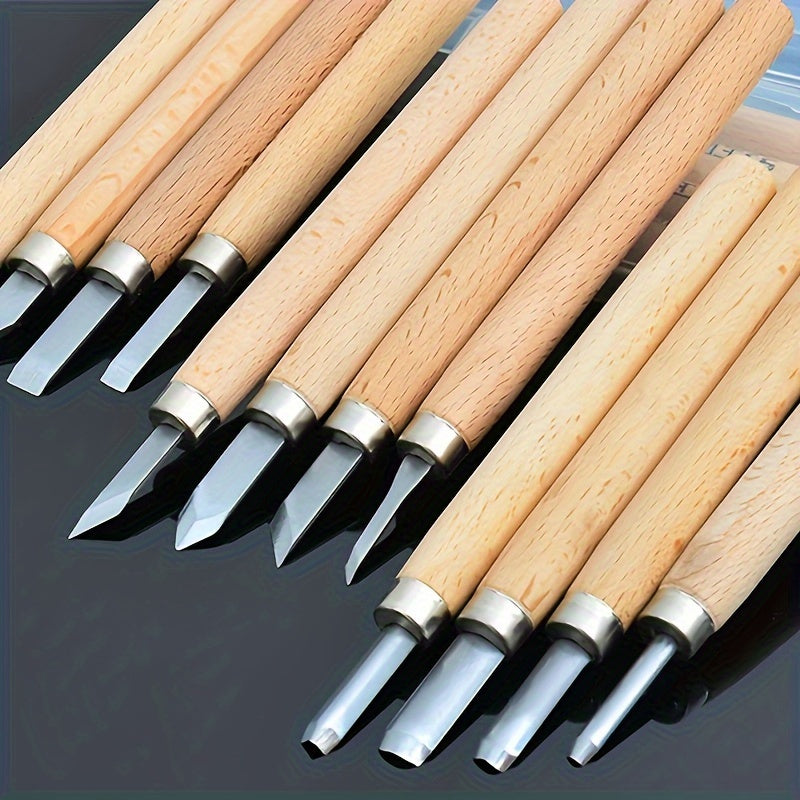 12pcs Wood Carving Chisels Set Hand Tools for Sculpting and Woodworking