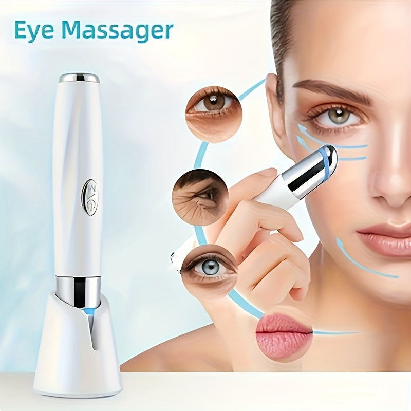 Portable Electric Heated Eye Massager with USB Rechargeable Lithium Battery for Face and Eye Relaxation