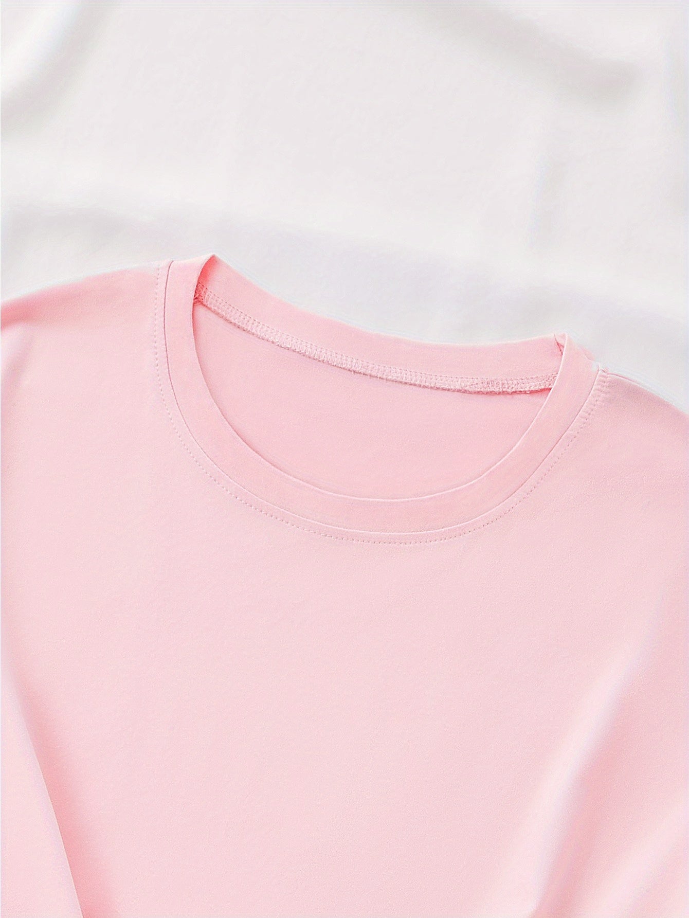 Women's Loose Large Size T-Shirt Spring Summer Round Neck Casual Short Sleeve Breathable Fabric