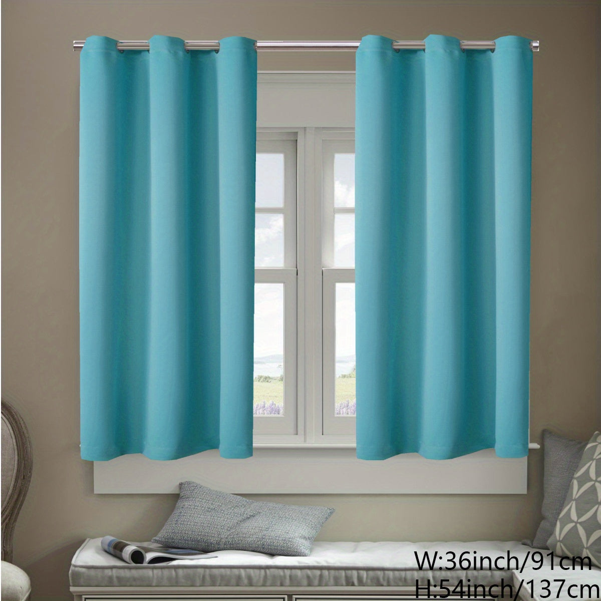 Heat Insulation Window Films Set of 2, UV Protection, Glare Reduction, Privacy