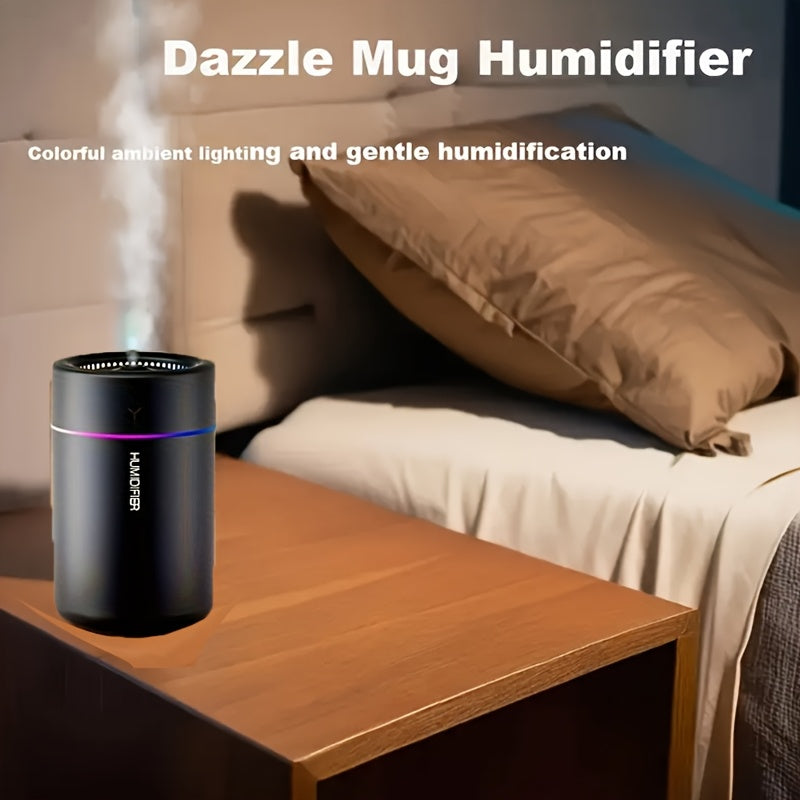 2 ta paket Ultrasonik Diffuzor Namlagich va Kechqurun chiroq bilan Sovuq Bug'