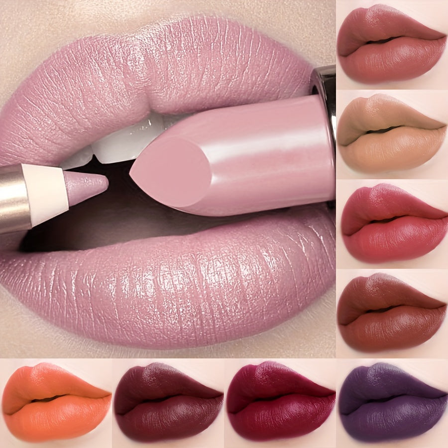 Women Long-Lasting Lipstick Set Moisturizing Waterproof Lip Gloss in Assorted Shades